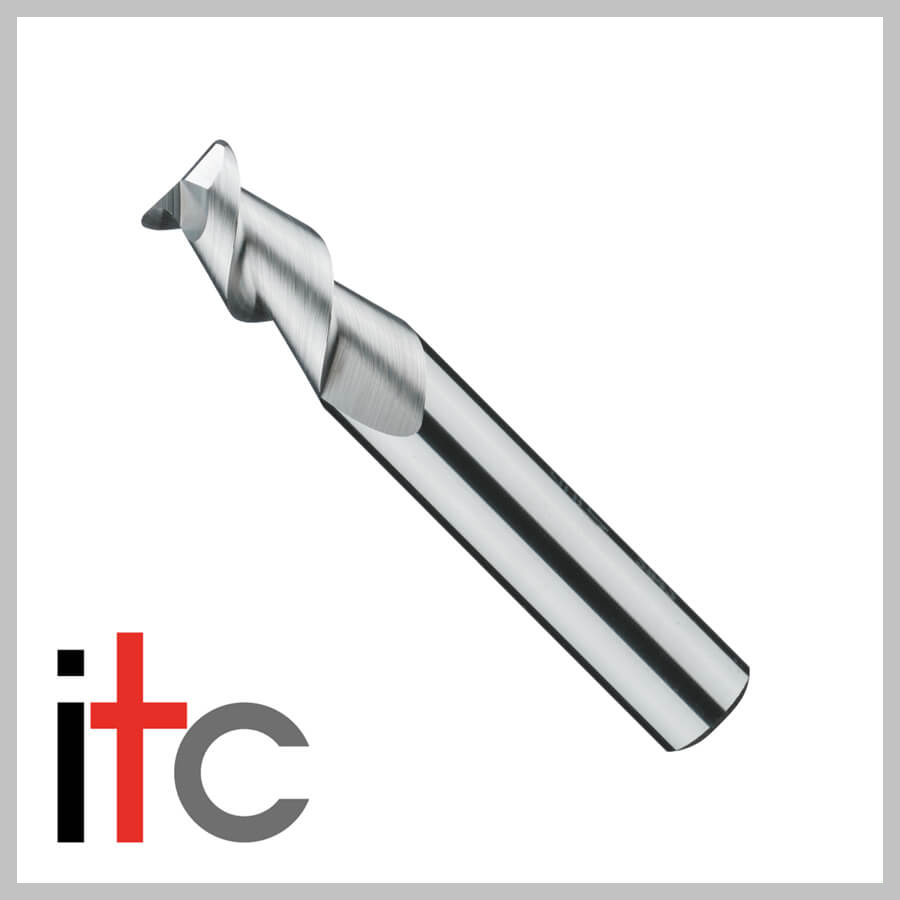 3MM HI-HELIX 2 FLUTE ALI E/MILL 0.25MM RADIUS