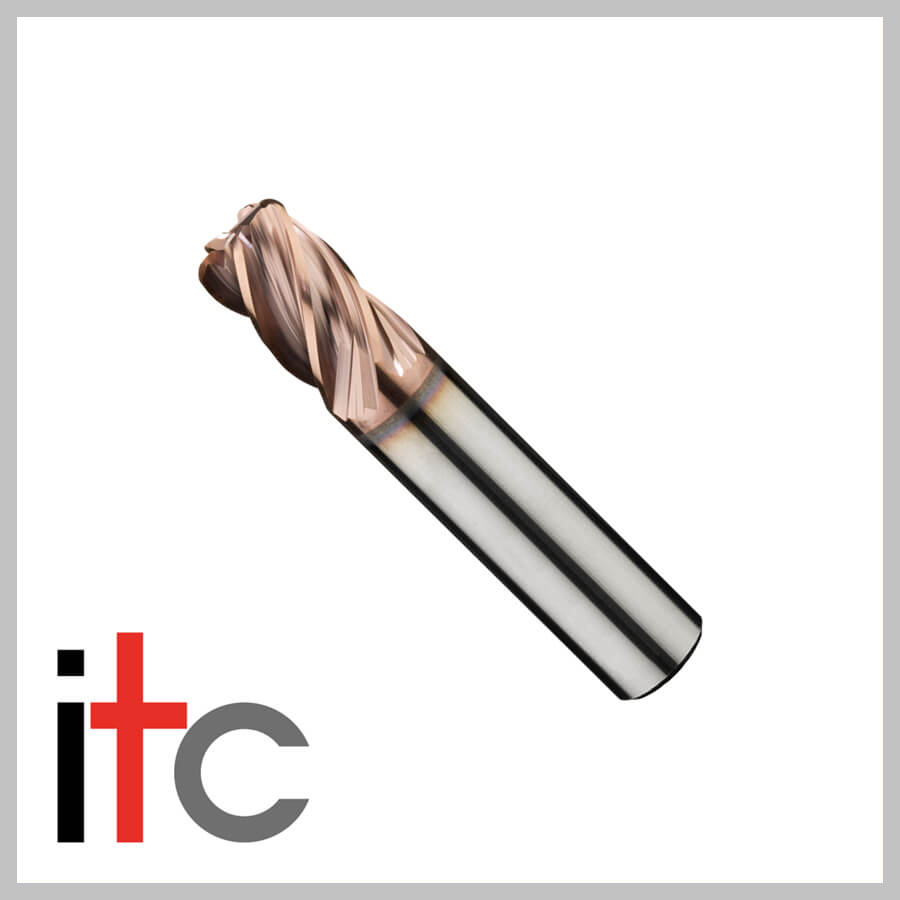 3MM 5 FLT STUB E/M HARMONIC FLT GEOMETRY CUPRO COAT 0.25MM RADIUS