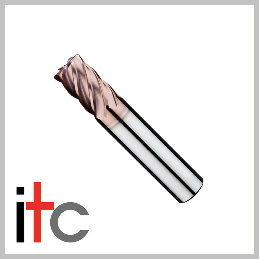 6MM M/FLT E/MILL HARMONIC FLT GEOMETRY STUB LENGTH CUPRO COAT 0.25MM RADIUS